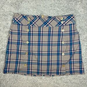 Lady Hagen Skort Womens 6 Golf Activewear Plaid Performance Wear Outdoors Active